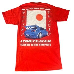 Eighty Eight Brand Undefeated Racing Champions T-Shirt Red Mens Small JDM Car